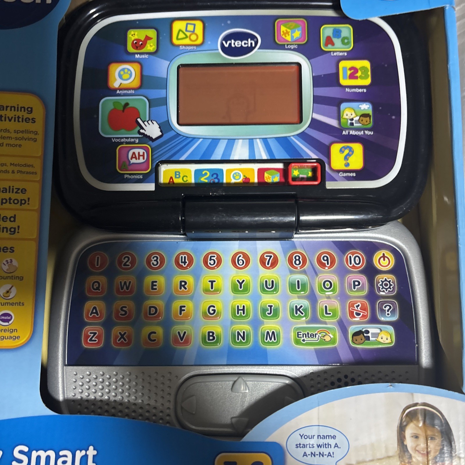 VTech Play Smart Preschool Laptop, Black