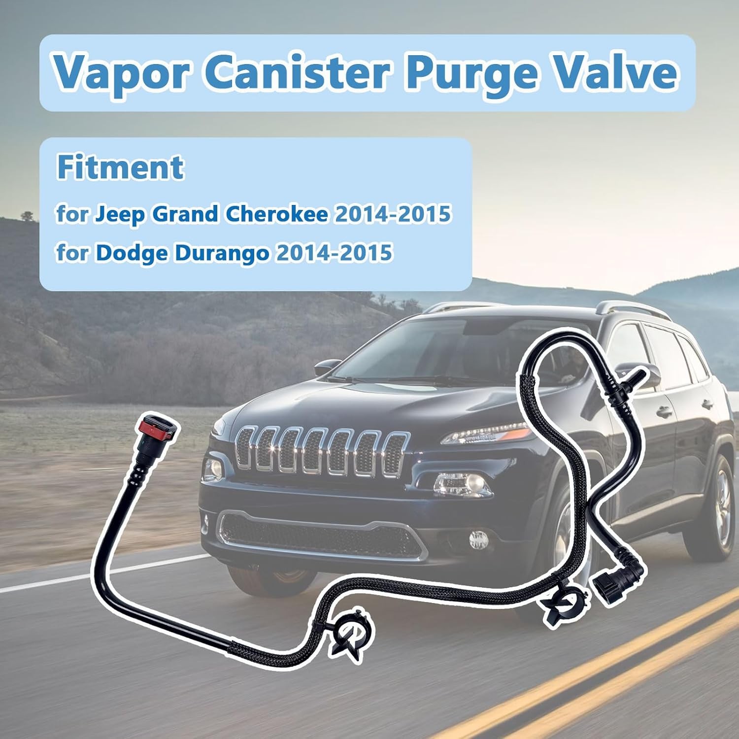 68189075AE Vapor Canister Purge Valve Hose Compatible with 2014 2015 Jeep Grand