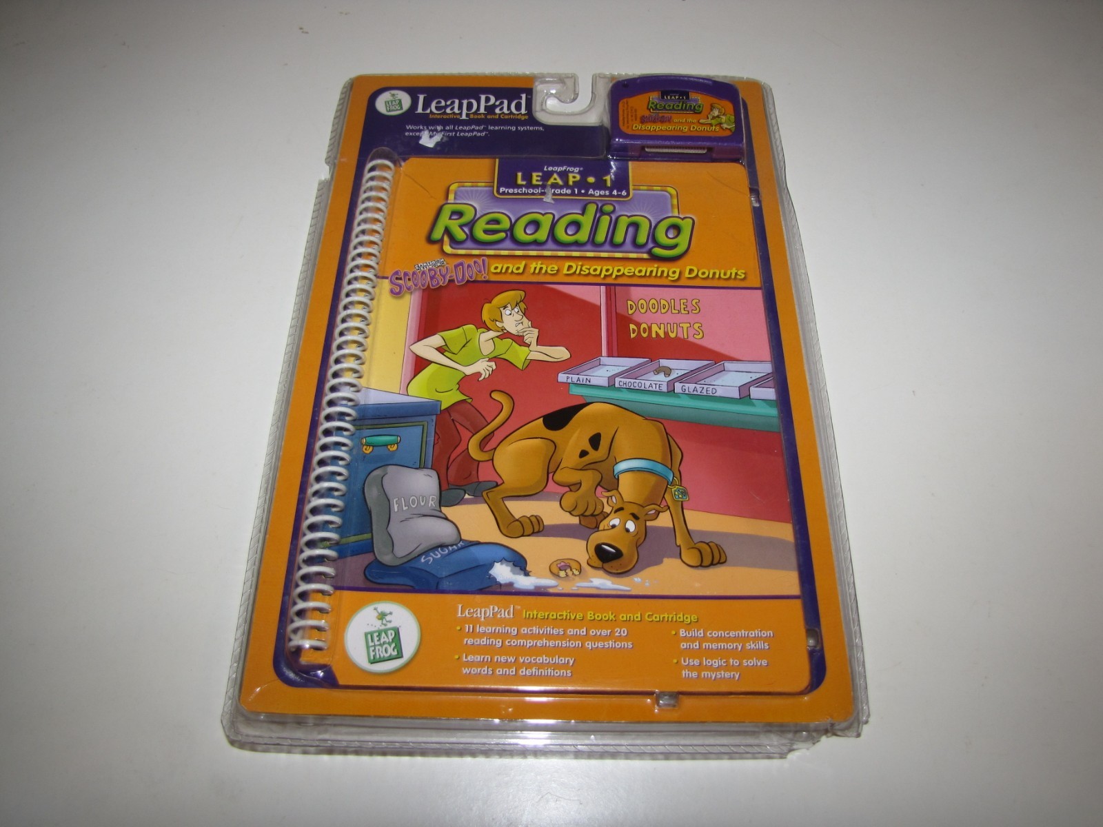 LeapFrog LeapPad Leap 1 Scooby-Doo And The Disappearing Donuts Book Cartridge