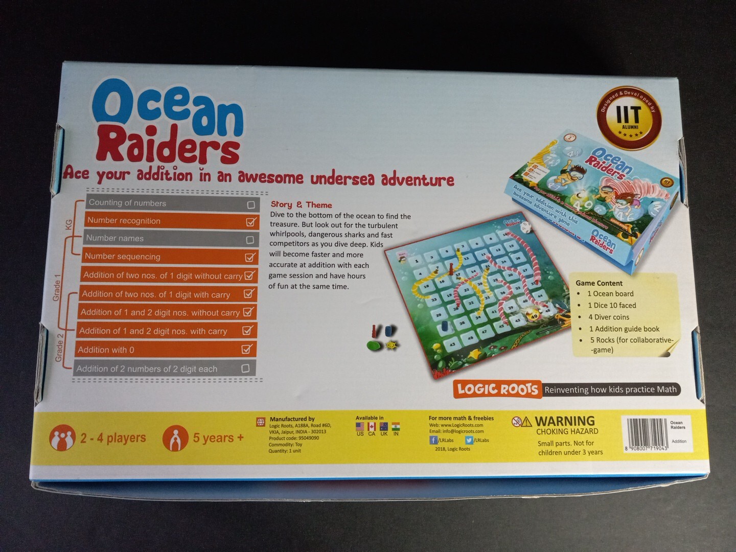 Ocean Raiders Logic Roots Math Learning Game – Undersea Adventure Addition Game