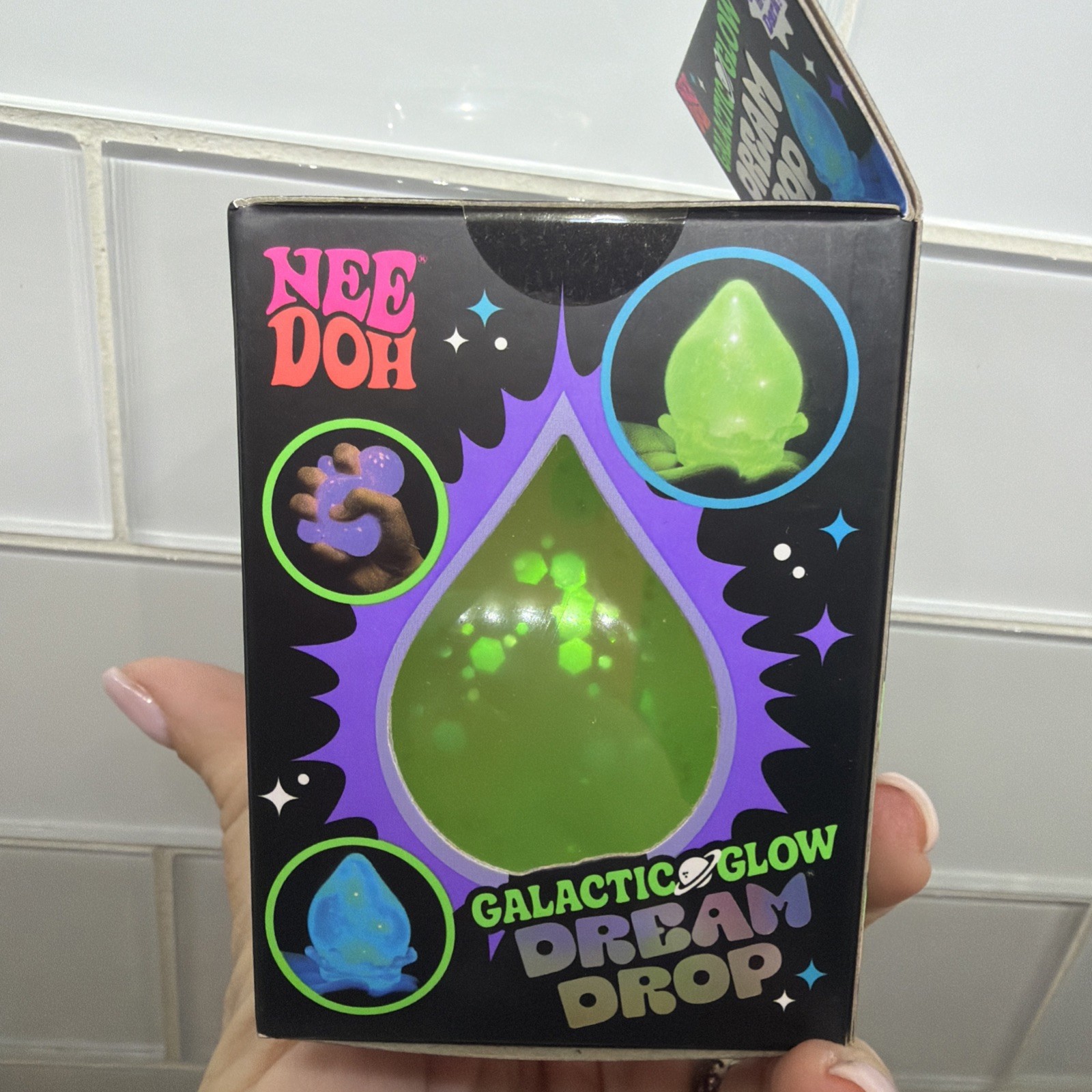 GREEN Needoh Nee Doh Galactic Glow Dream Drop EXTREMELY RARE AUTHENTIC