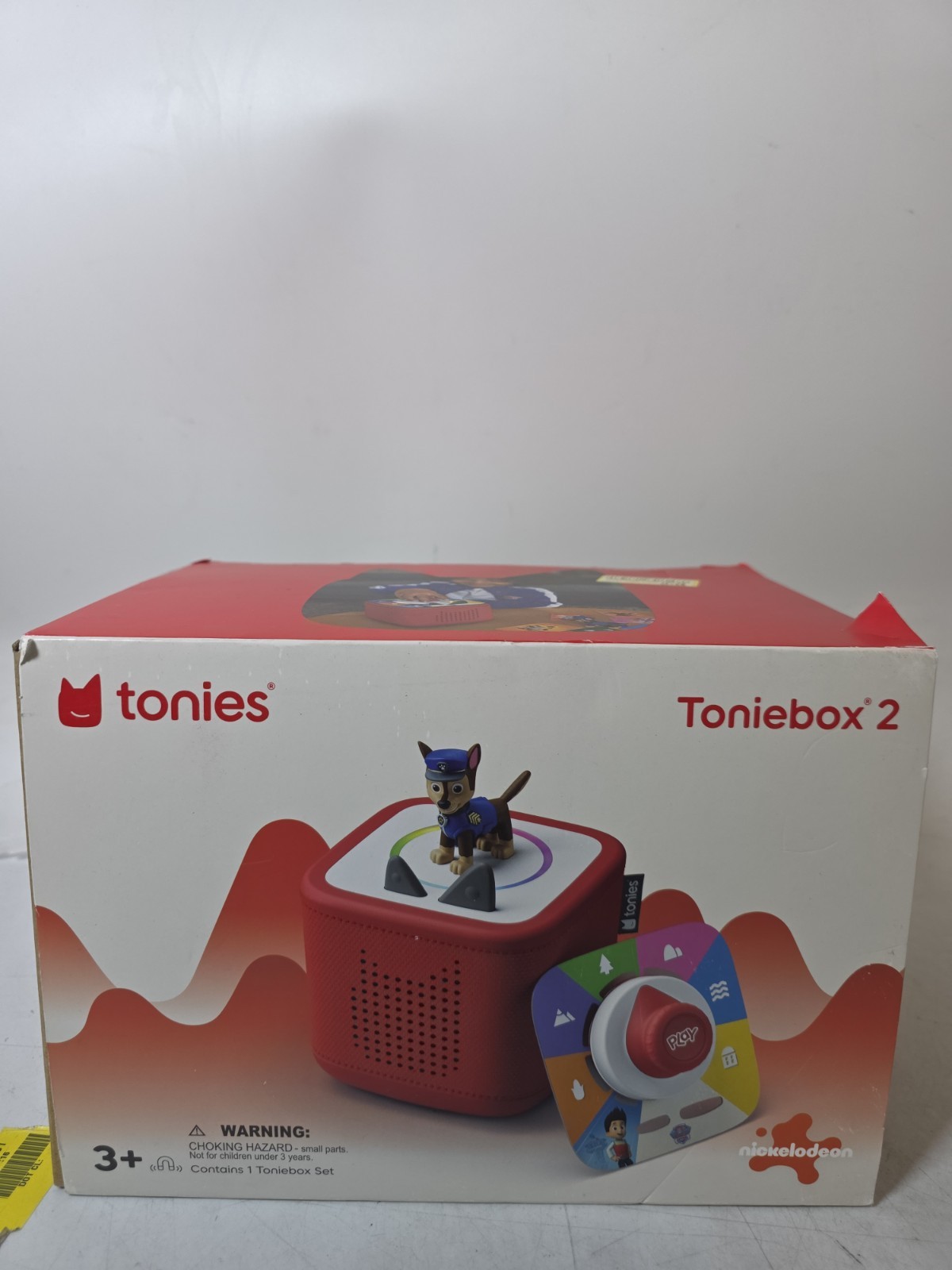 Tonies PAW Patrol Chase Toniebox 2 Audio Player Play Set – Sunset Red Toddler 3+