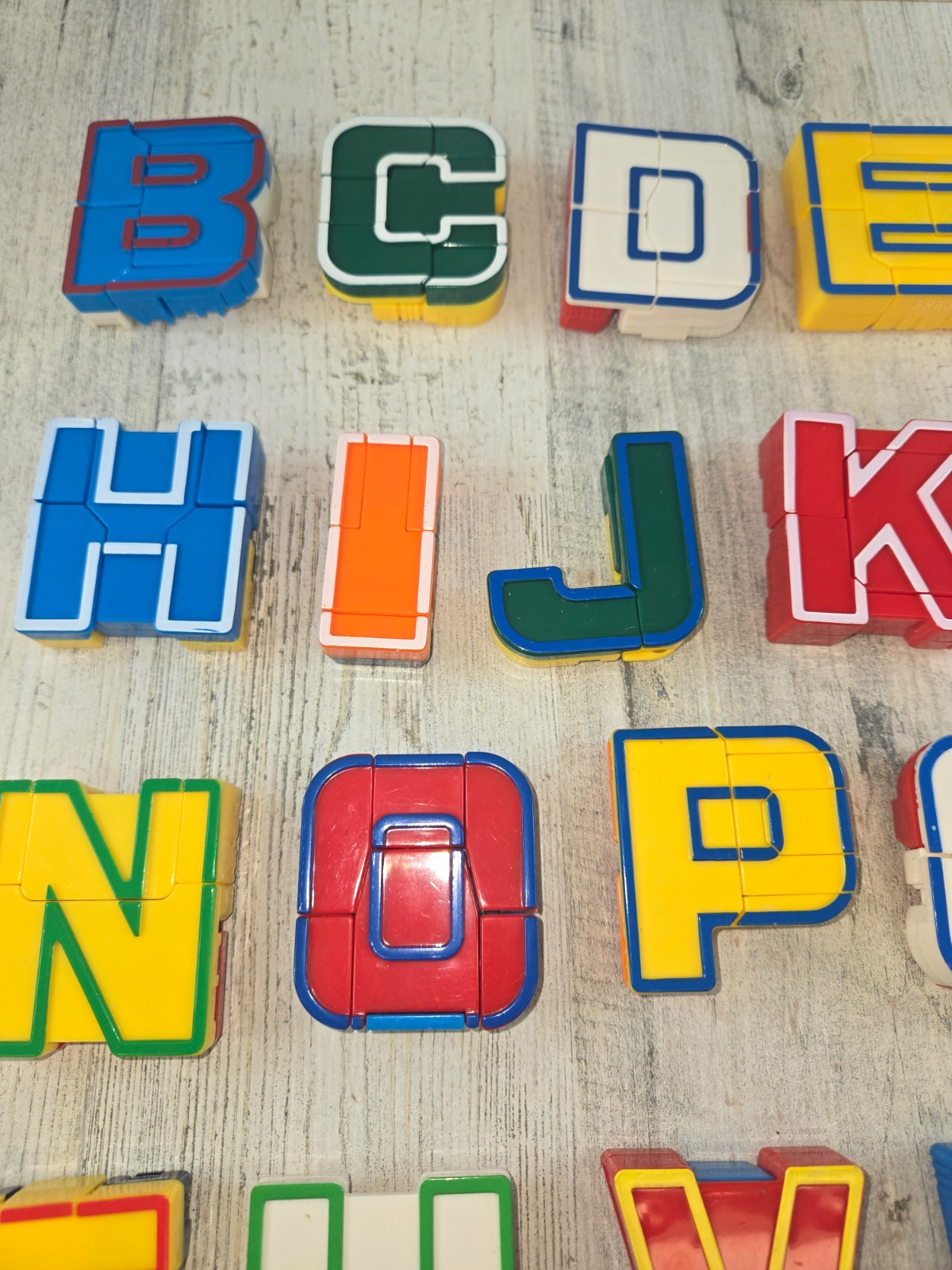 Lakeshore Alpha Bots Transformer Robots Letter Learning Toys Lot of 25