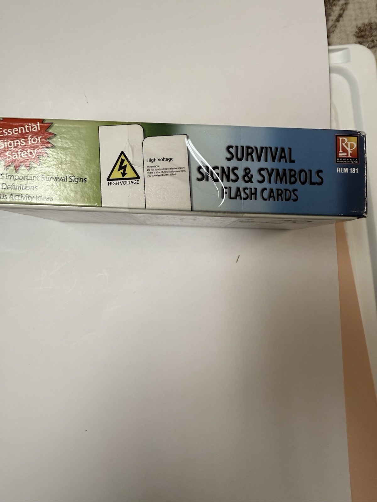 Remedia Publications Survival Safety Signs & Symbols Flash Cards REM 181