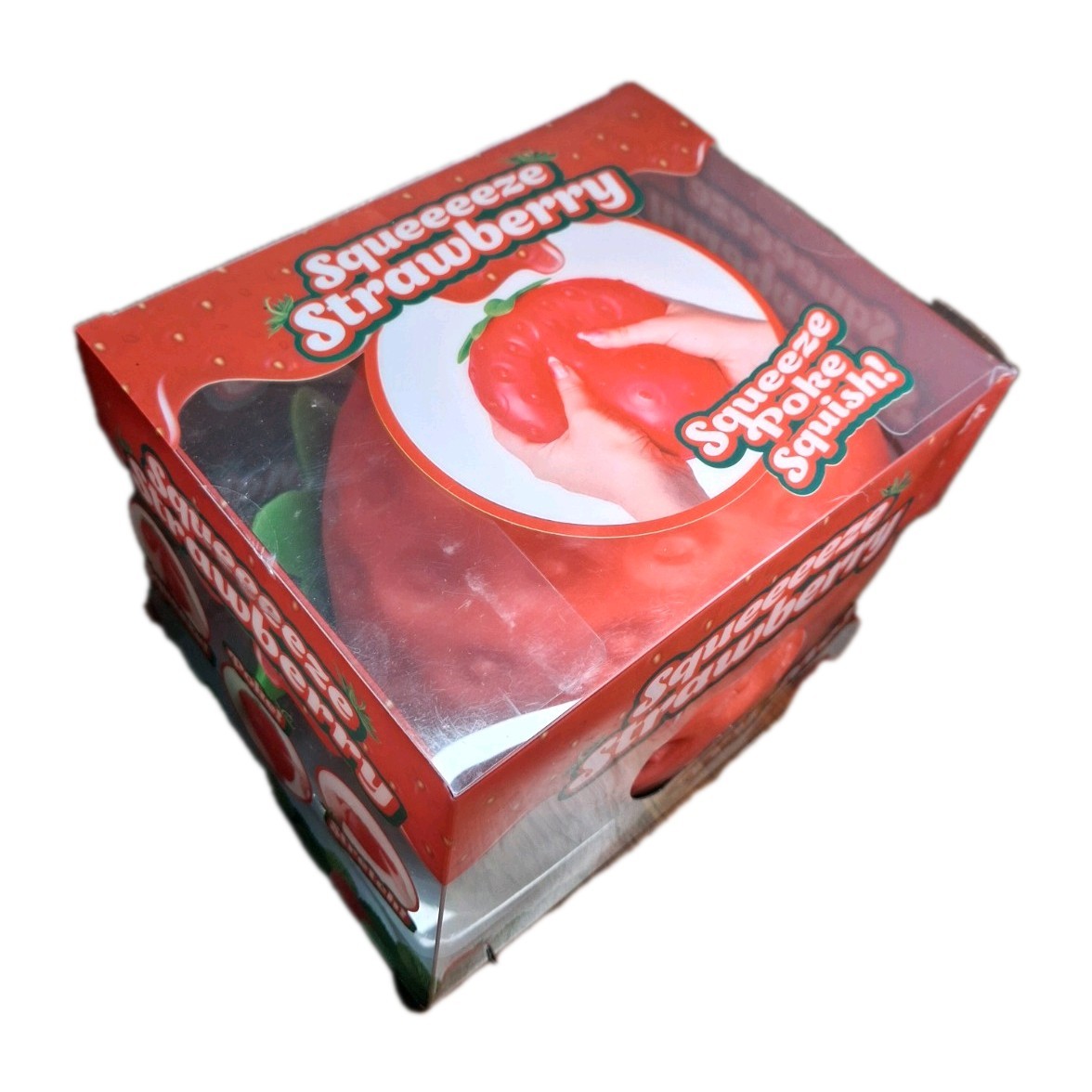 Toymendous Giant Strawberry Squishy Sensory Toy XL New In The Box