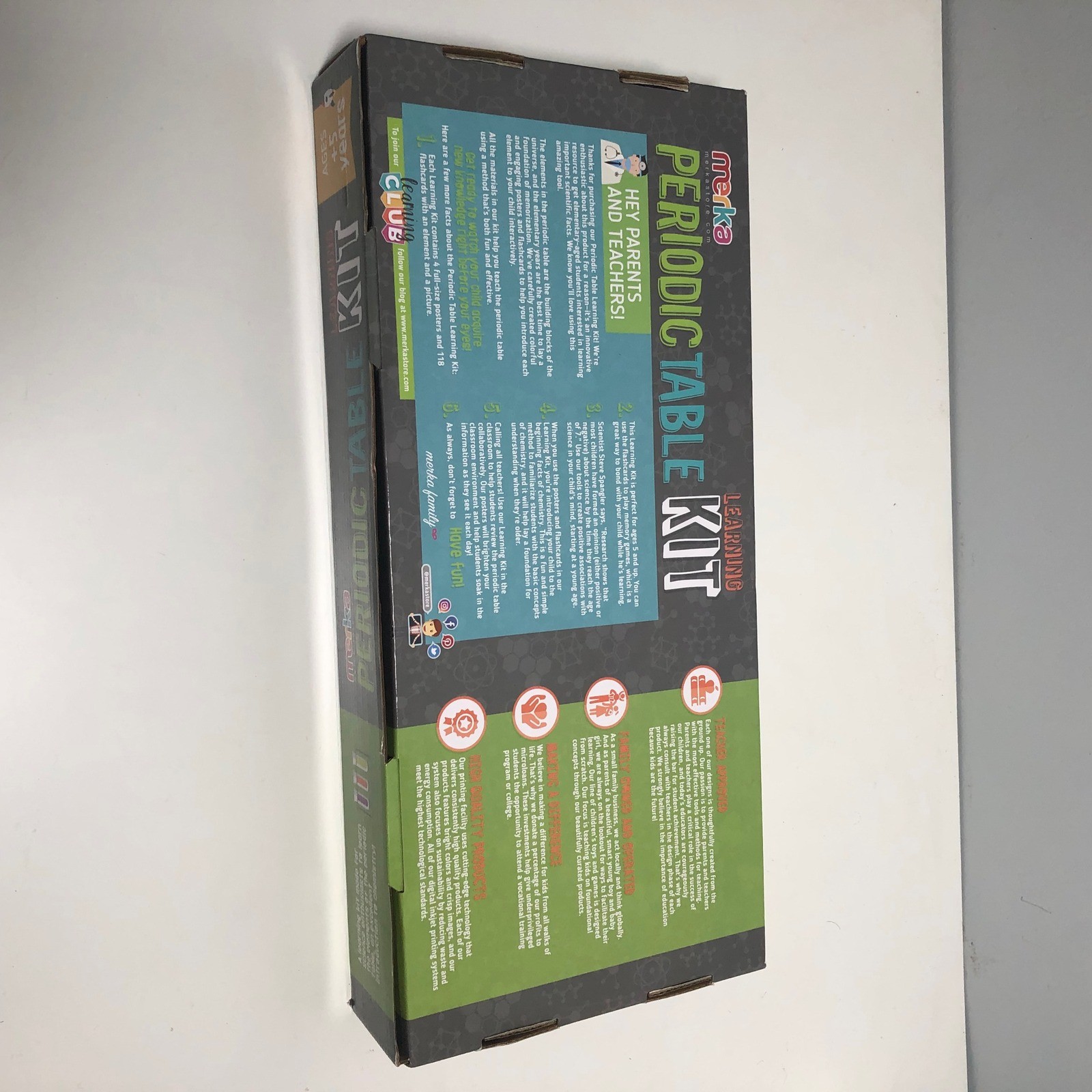 merka Periodic Table Learning Kit Kids Unisex Multicolor Science STEM Set