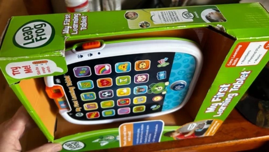 Leap Frog My First Learning Tablet Scout Ages 12M + Numbers Play Music Light Up