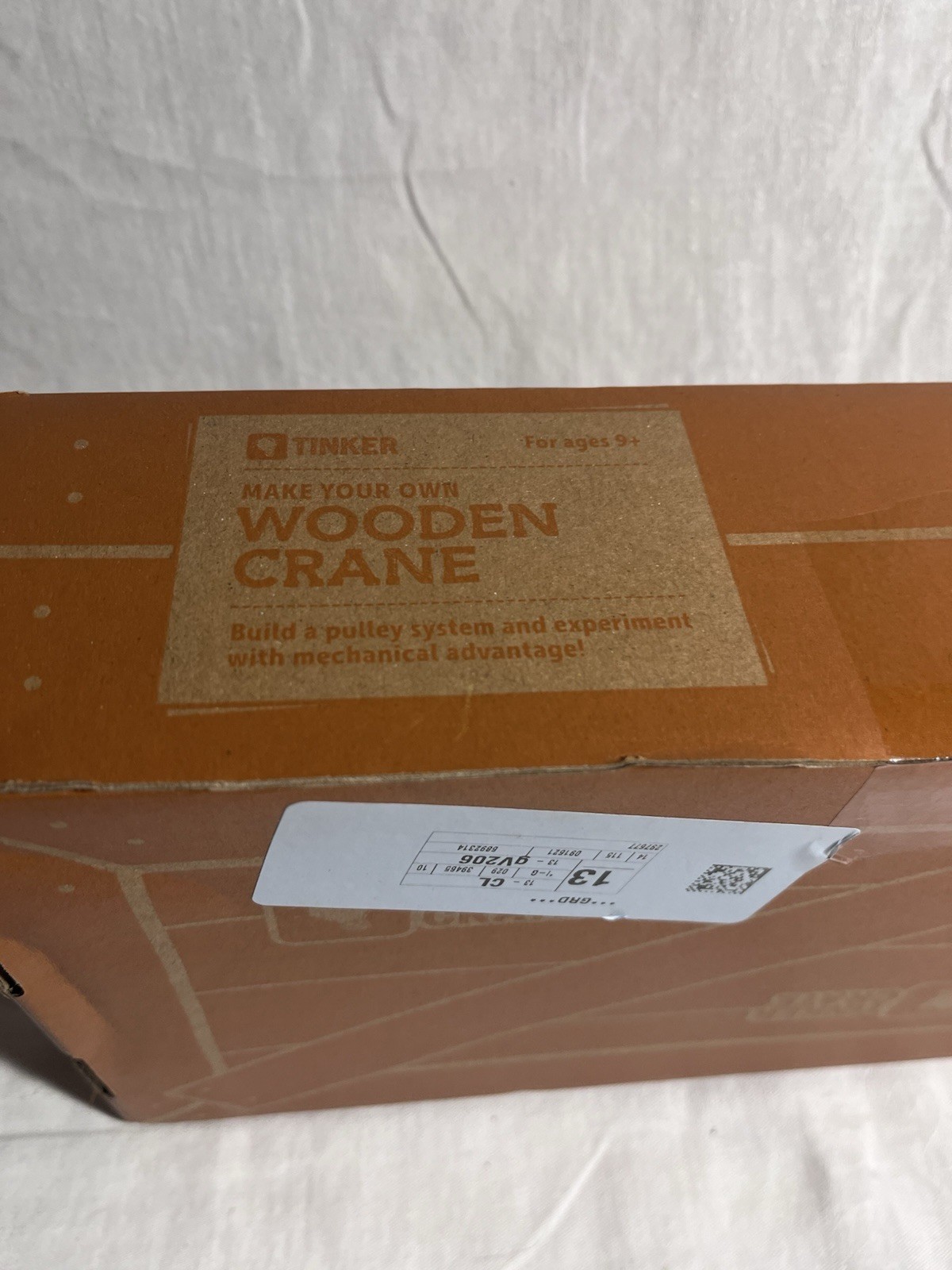 KiwiCo Tinker Crate Make Your Own Wooden Crate Stem Kit New 9-14 Pulley System