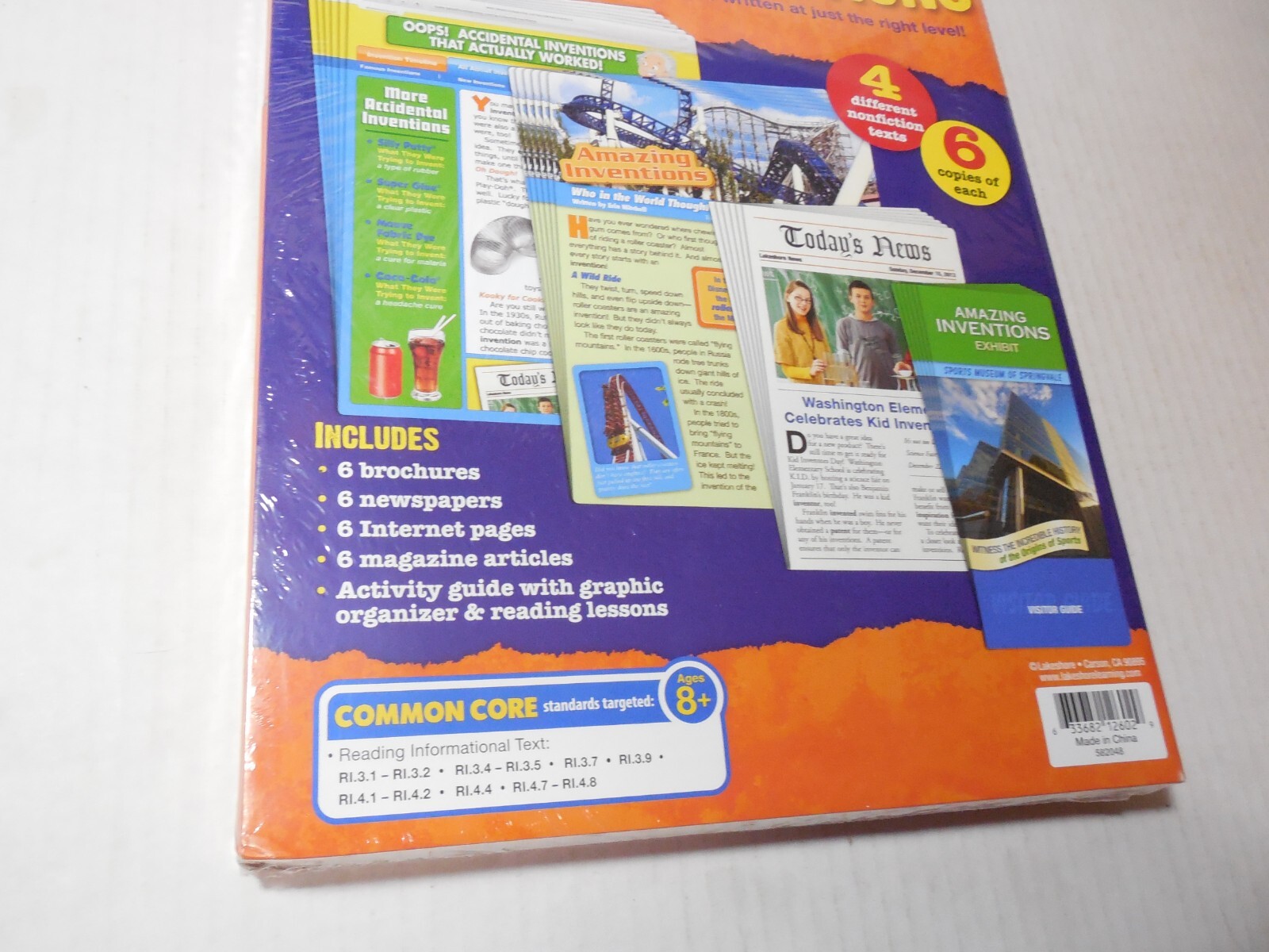 Lakeshore Ages 8+ Nonfiction Text Set New Factory Sealed Common Core