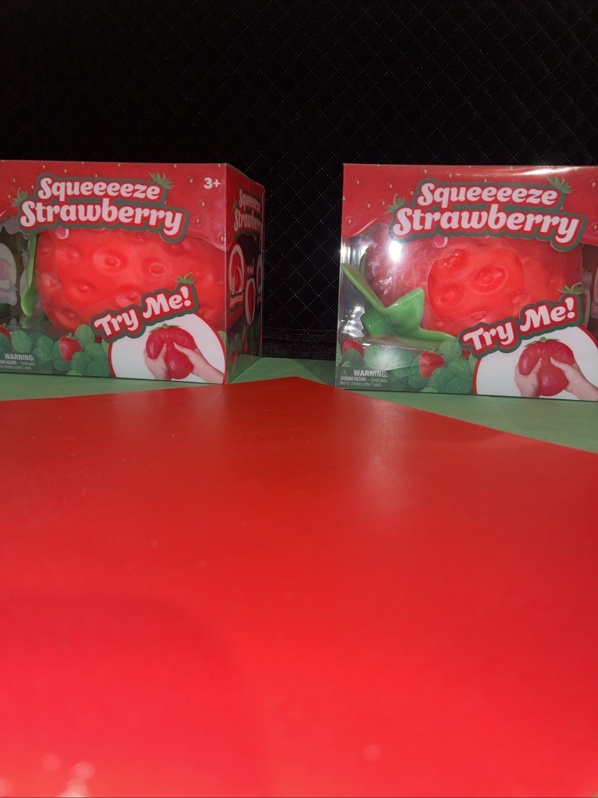 Big Squishy Squeeezy Strawberry Squishy Toy Sensory Sunny Days Lot Of 2