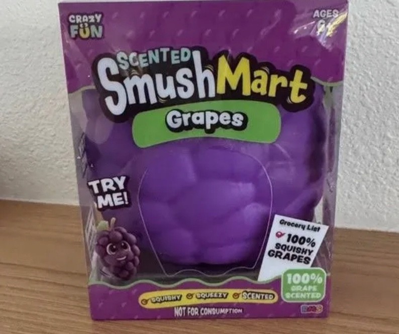 Viral SmushMart Grape Squishy Scented Squeezy Toy FAST SHIPPING