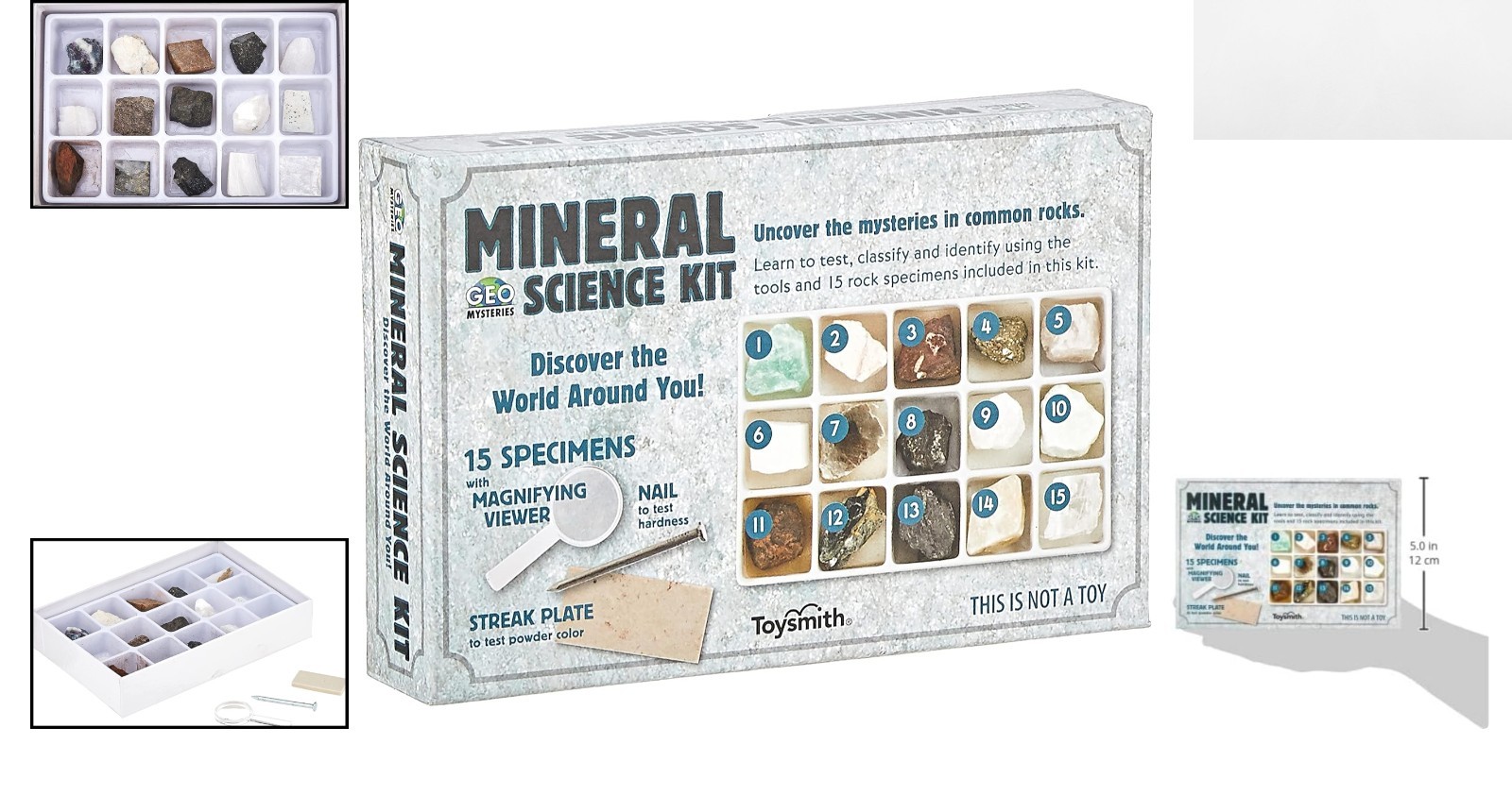 STEM Mineral Science Kit for Kids – Unlock Geology Secrets with 15 Specimens
