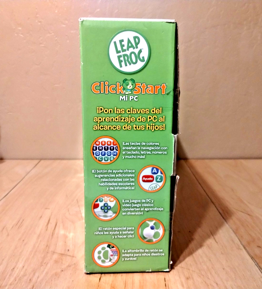 NOS SPANISH LeapFrog Clickstart My First Computer Keyboard & Toy Story Software