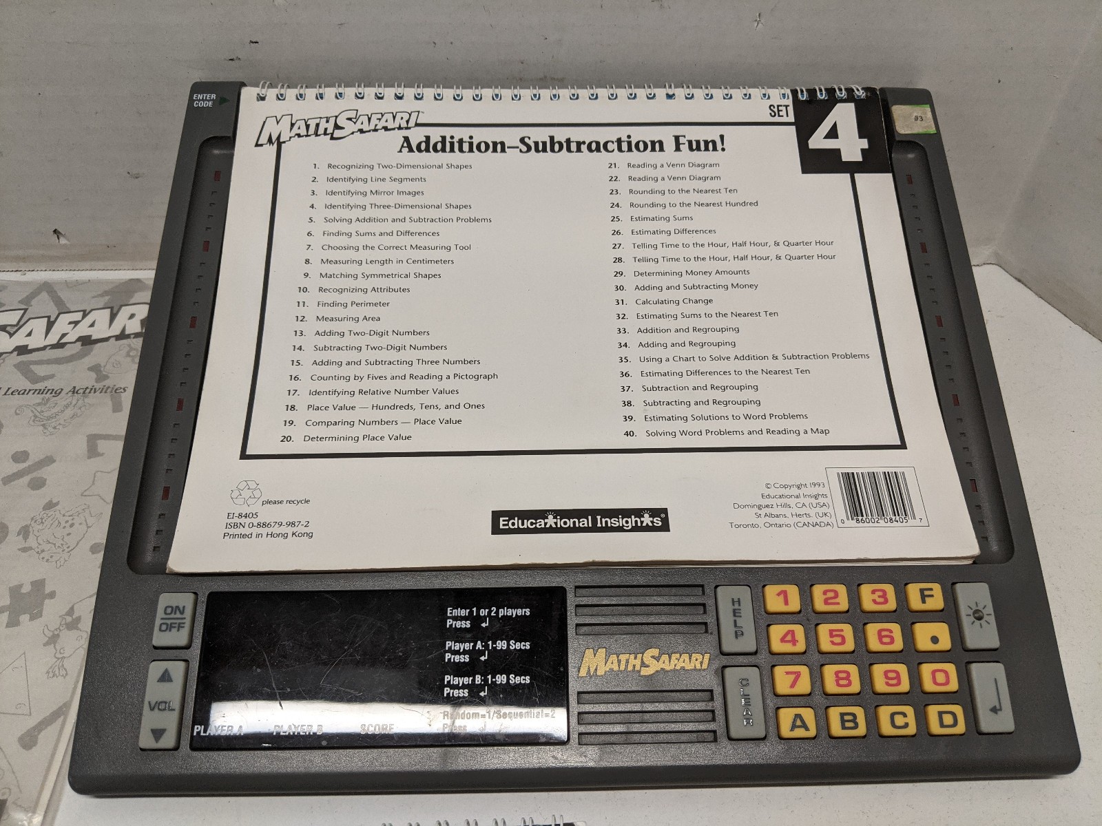 Large Lot of GeoSafari & MathSafari Learning Game plus Modules – Tested/Working