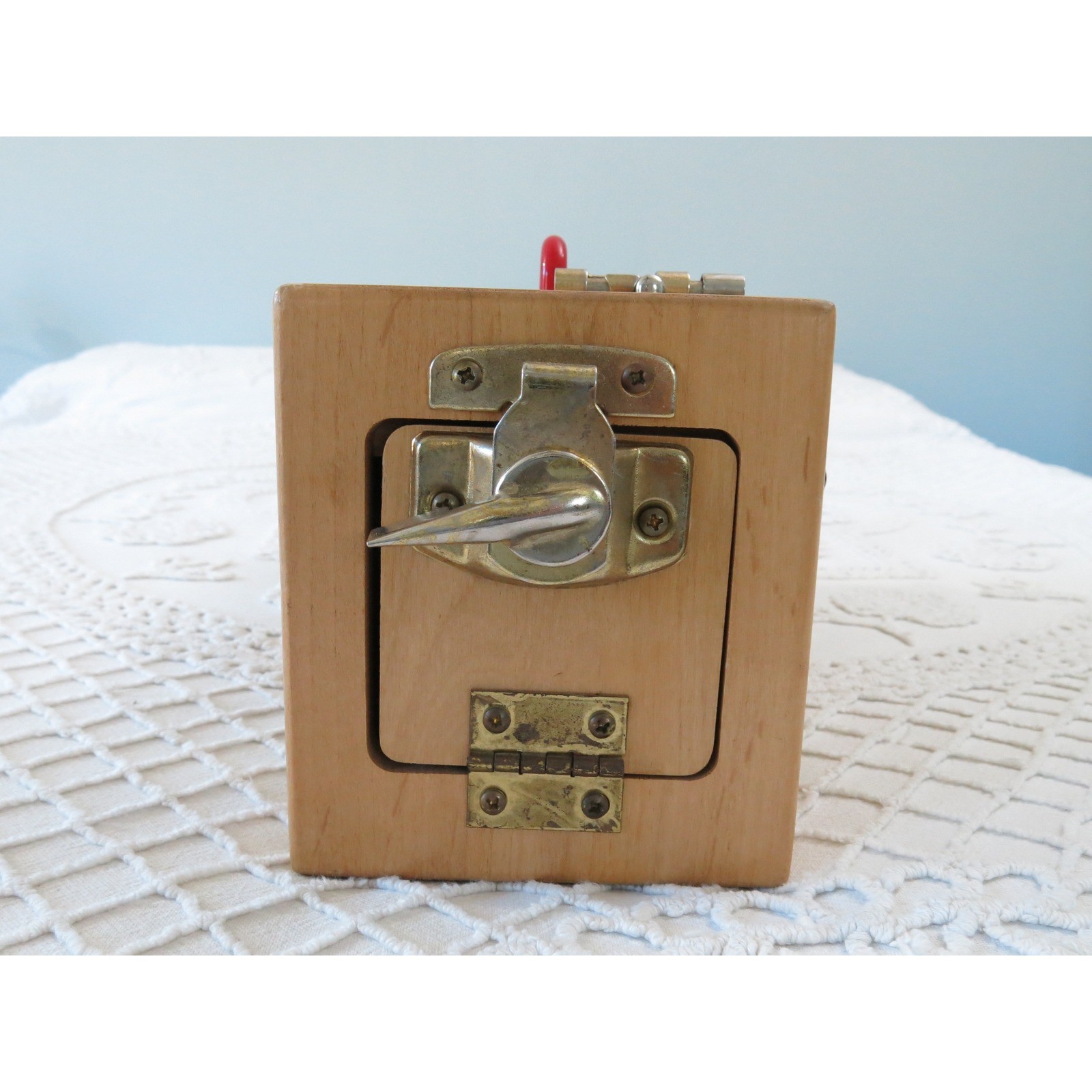TAG Toys Wooden Lock Box Montessori Educational Fine Motor Skills Toy Made USA