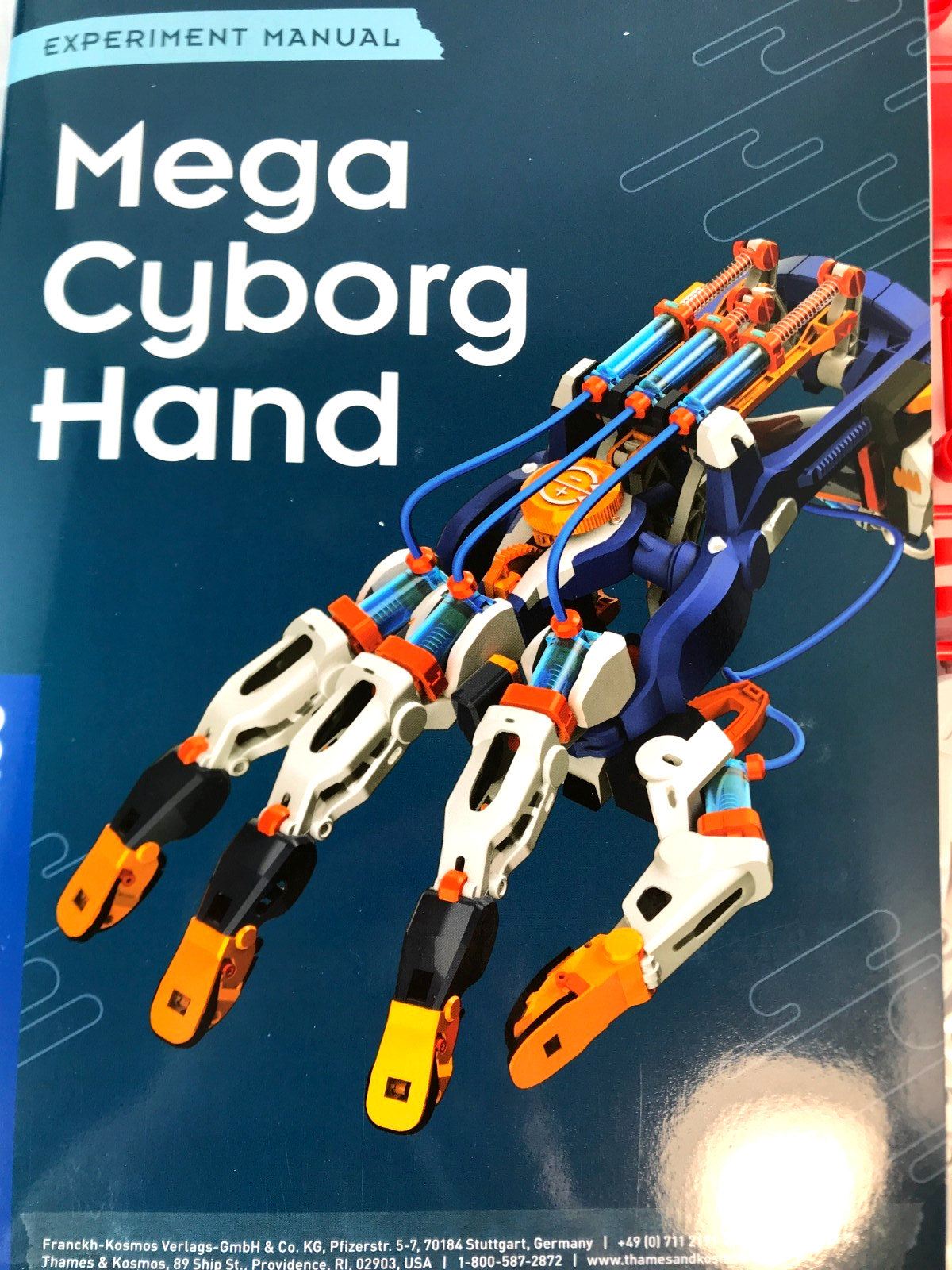 Thames & Kosmos Mega Cyborg Hand STEM Experiment Kit Wearable Robotic Hydraulic