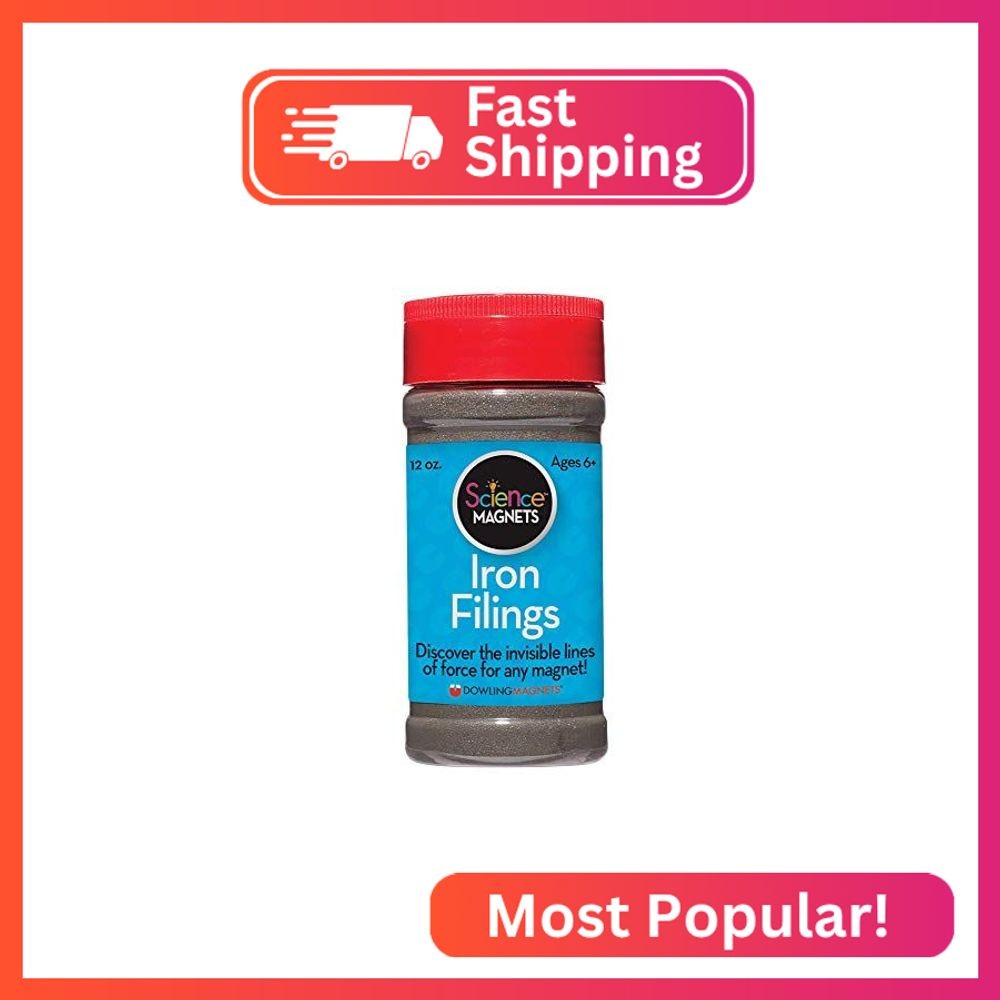 Dowling Magnets Iron Filings, Jar (12 ounces) with shaker lid