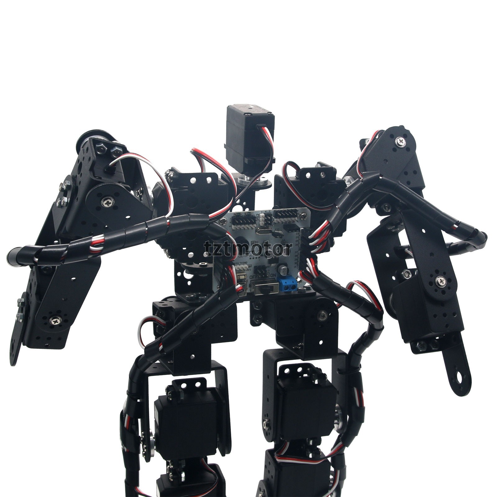17DOF Biped Robotic Educational Humanoid Robot Kit Servo Bracket Ball Bearing TZ