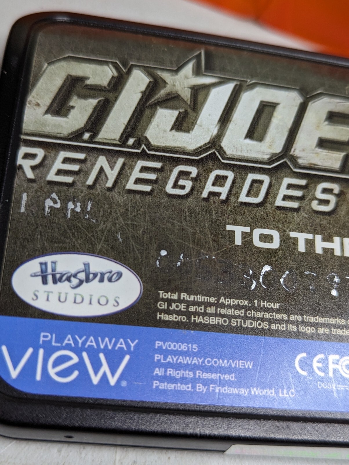 Playaway View Video Player G.I. JOE RENEGADES: TO THE RESCUE RARE Collectible