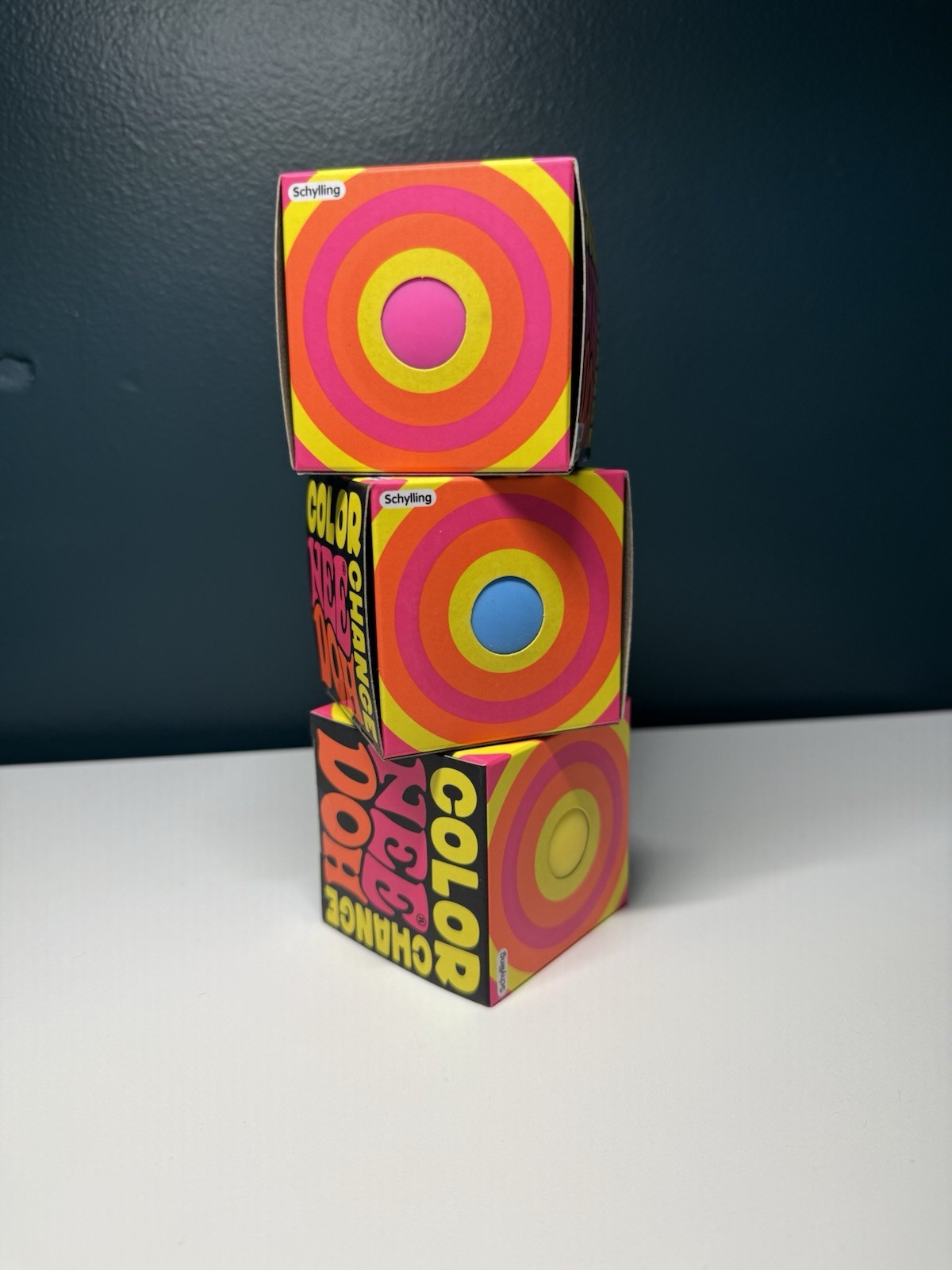 LOT OF 3! NeeDoh COLOR Change In Blue, Pink & Yellow!