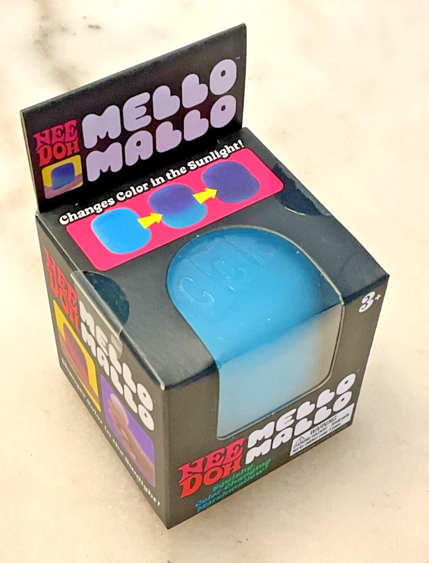 Nee Doh Mello Mallo Color Change Squishy Squeeze Sensory Toy – BLUE