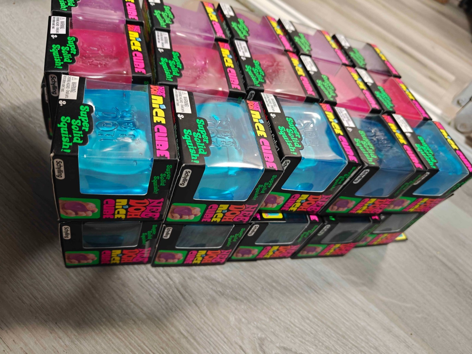 Needoh Nice Cube Lot of 30 (10 of each color)