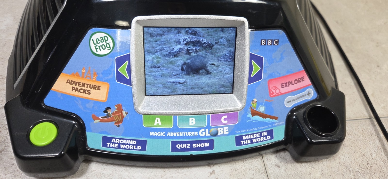 LeapFrog Magic Adventures Globe BBC Educational Interactive Toy & Stylus TESTED