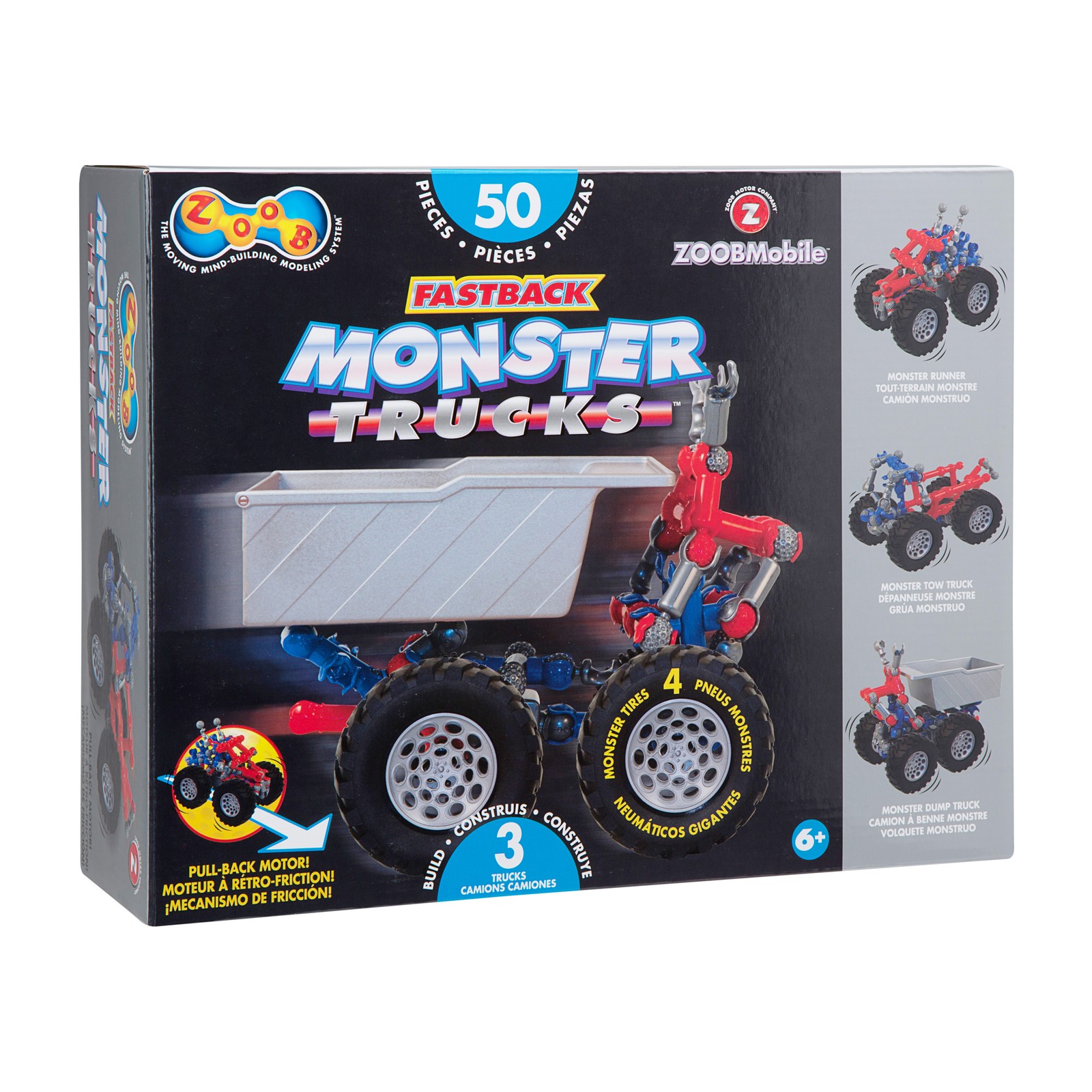 New – ZOOBMobile Fastback Monster Trucks – Ages 6+ | 1+ players