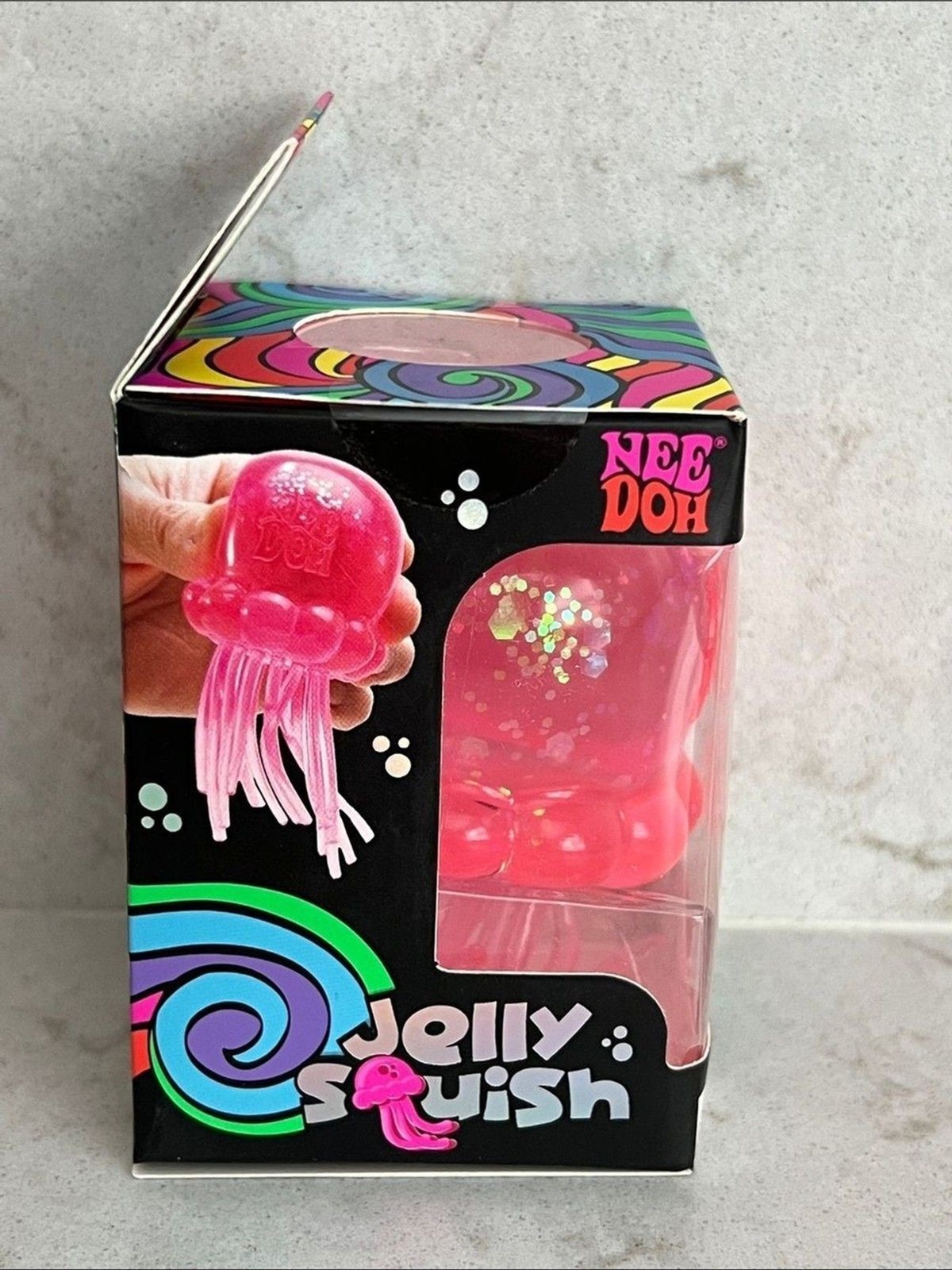 NeeDoh Jellyfish Jelly Squish GENUINE Pink