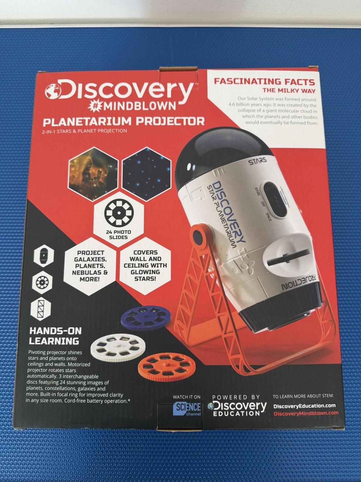 Discovery Mindblown 2-in-1 Reversible Planetarium Space Projector for Children