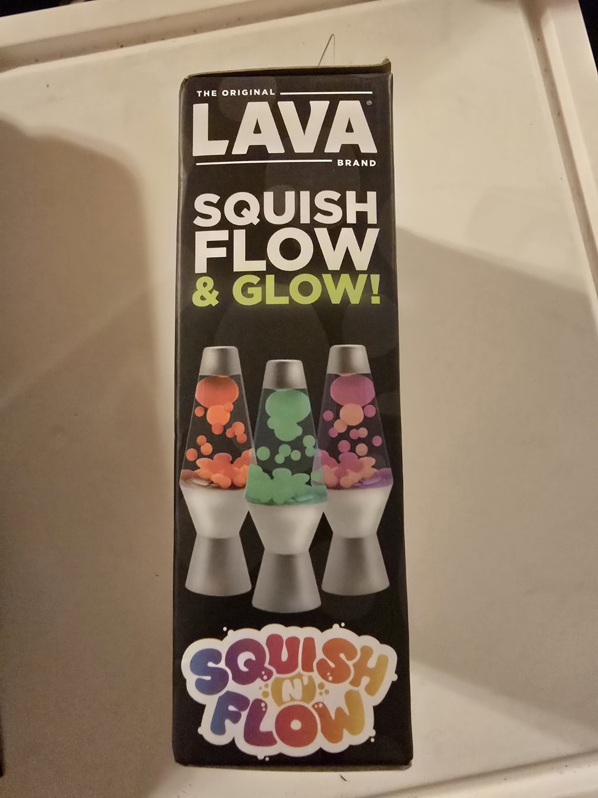New SEALED Authentic Schylling Needoh Lava Lamp Squish N Flow Toy GREEN & BLUE