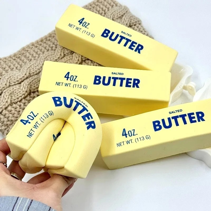 ✅ 1pc Butter Stick Squishy Fidget Toy Soft Stress Relief ADHD Anxiety Squeeze ✅*
