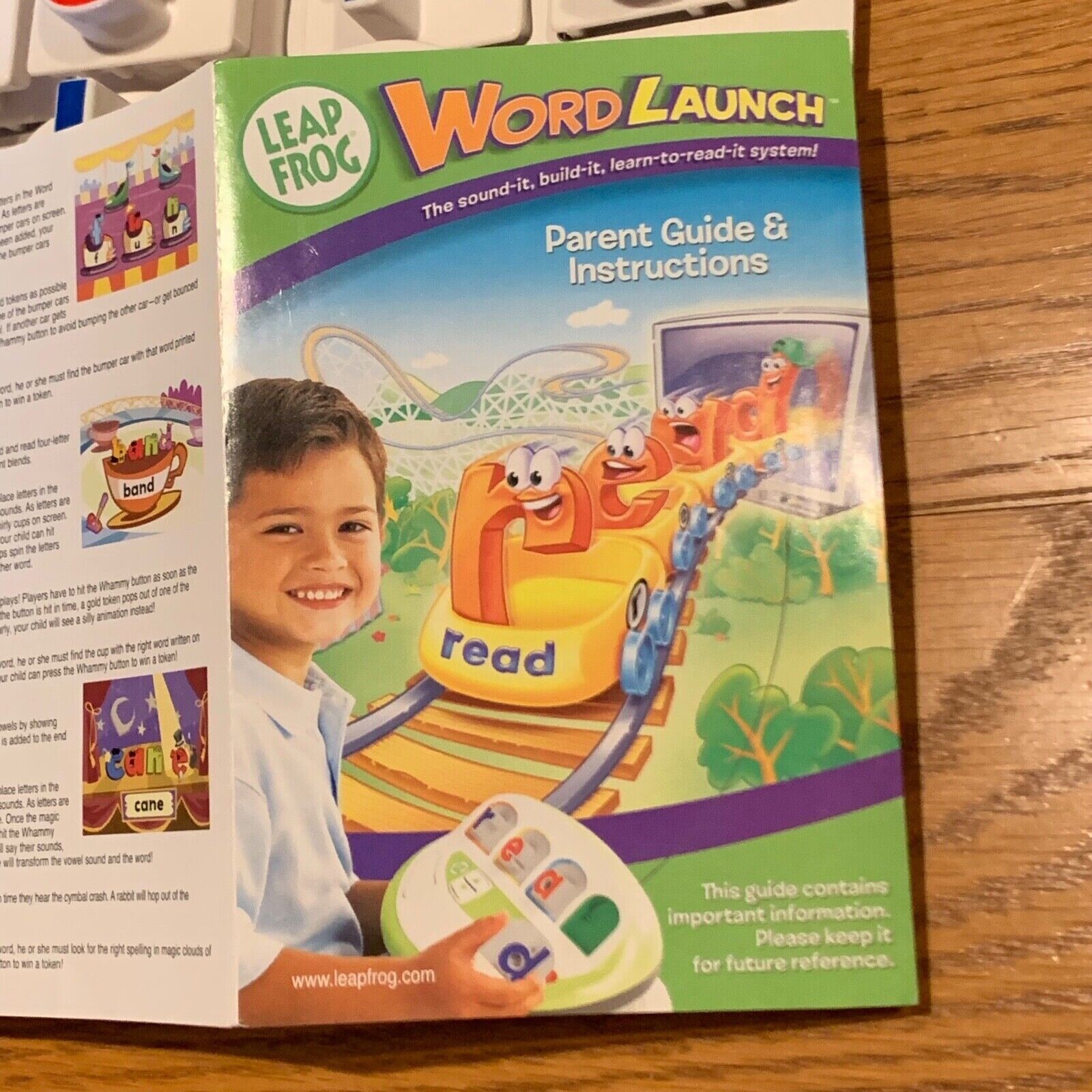 Leap Frog Word Launch Reading Learning System TV Plug & Play Kid Letter Game Toy