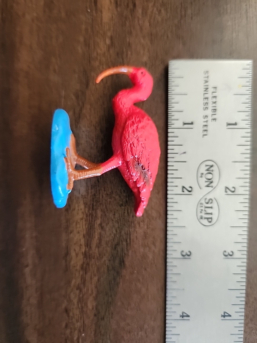 Safari Ltd Pink Red Ibis Exotic Bird Mini Toy 2″ Figure Diorama Cake Topper