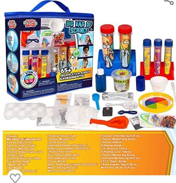 S.T.E.M. 65+ Experiments: Science to the Max: Big Bag of Science: 8yrs and up