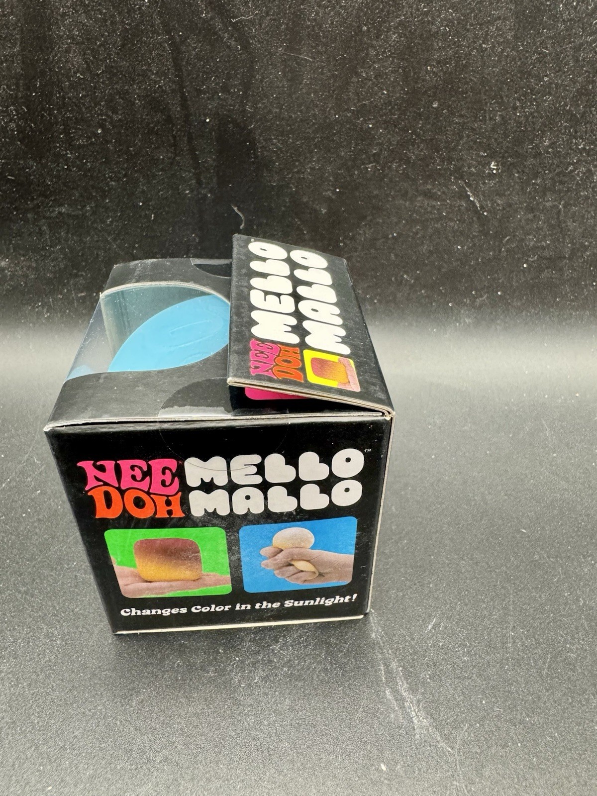 Nee Doh Mello Mallo Blue Color-Changing Gel Squeeze Stress Ball Toy Authentic