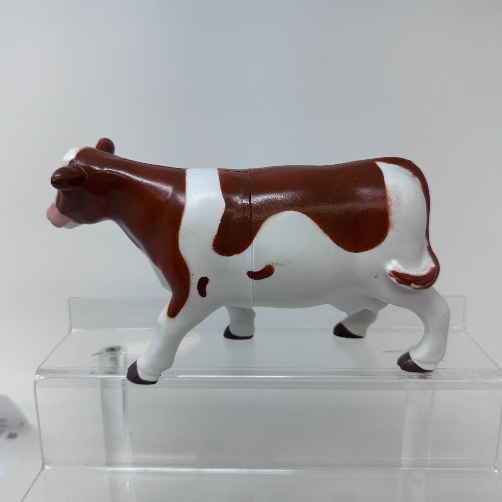 Learning Resources Cow Figure Jumbo Animals White Brown Farm Barn 8″