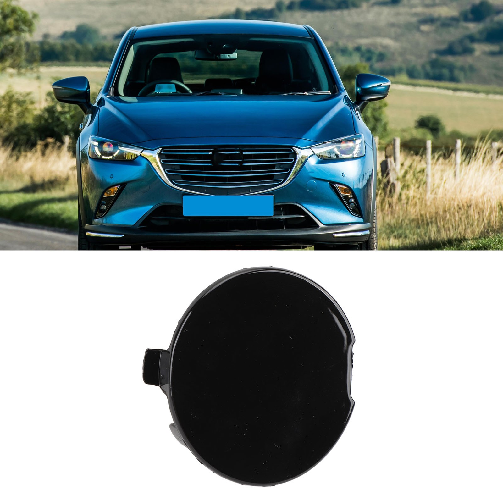 Front Bumper Tow Hook Eye Cover Front Bumper Towing Hook Eye Cap Left Side ZCYG