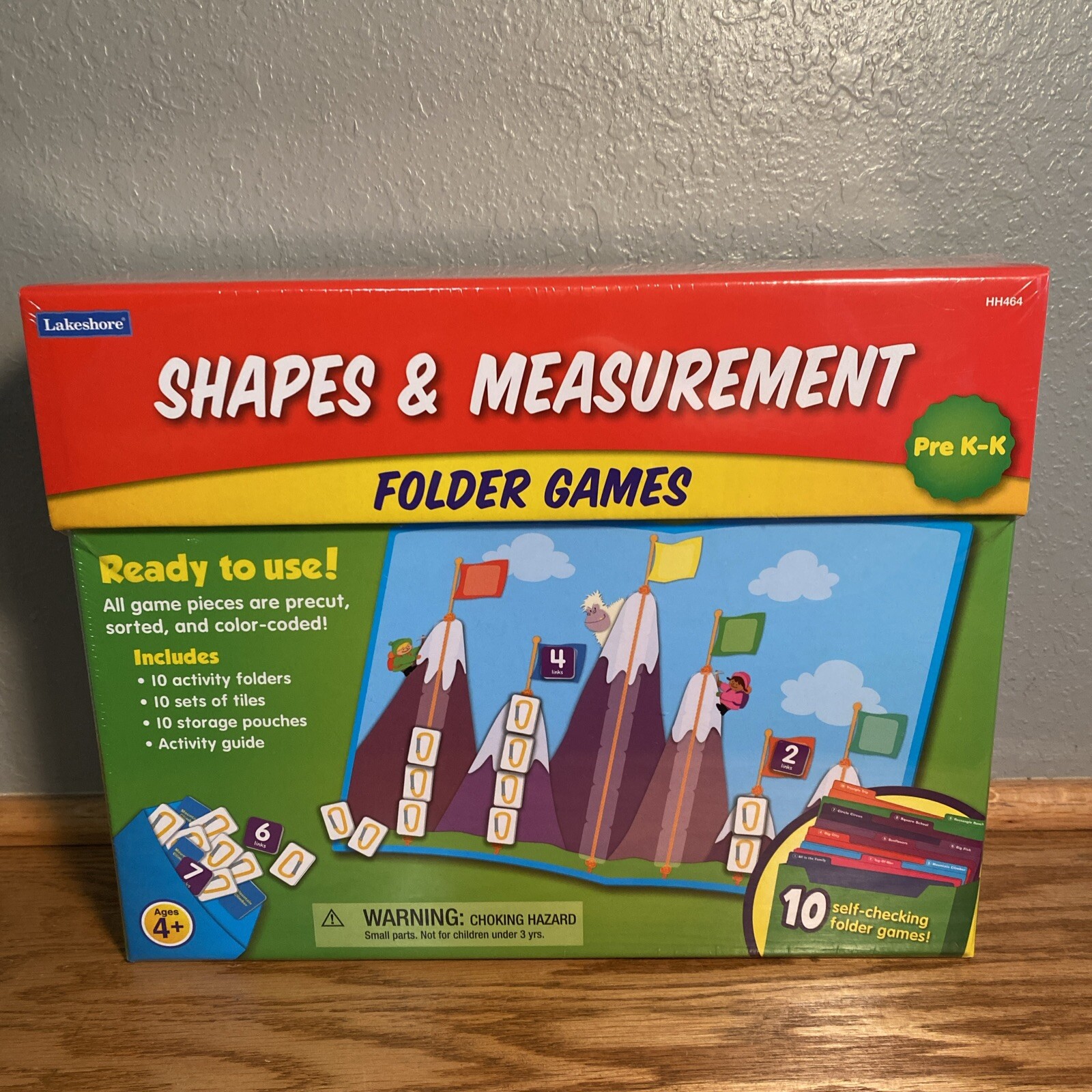 Lakeshore Shapes & Measurements Folder 10 Games HH464 Learning BRAND NEW SEALED