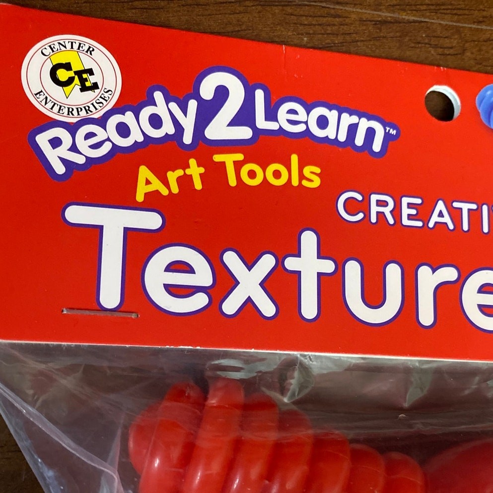 READY 2 LEARN Textured Art Tools – Set 1- 4 toys- Fidget Sensory Calming Autism