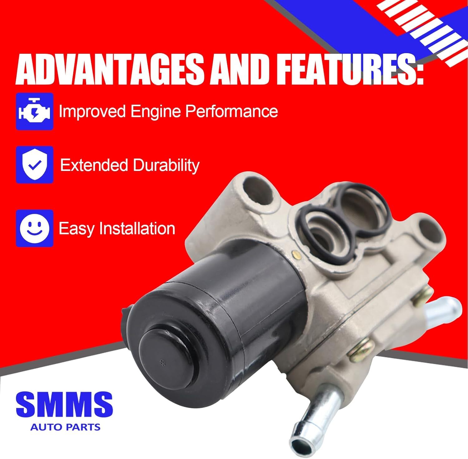 SMMS Idle Air Control Valve for Honda Accord 1990-1993, Prelude 1992-1996 L4