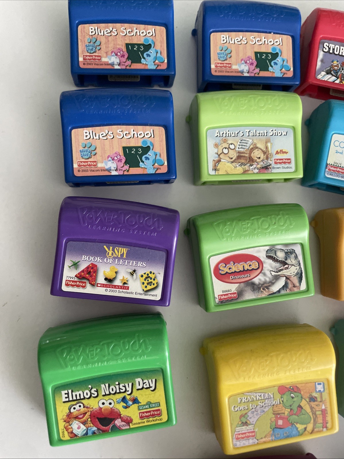 Fisher Price Power Touch Learning System LOT OF 18 Cartridges