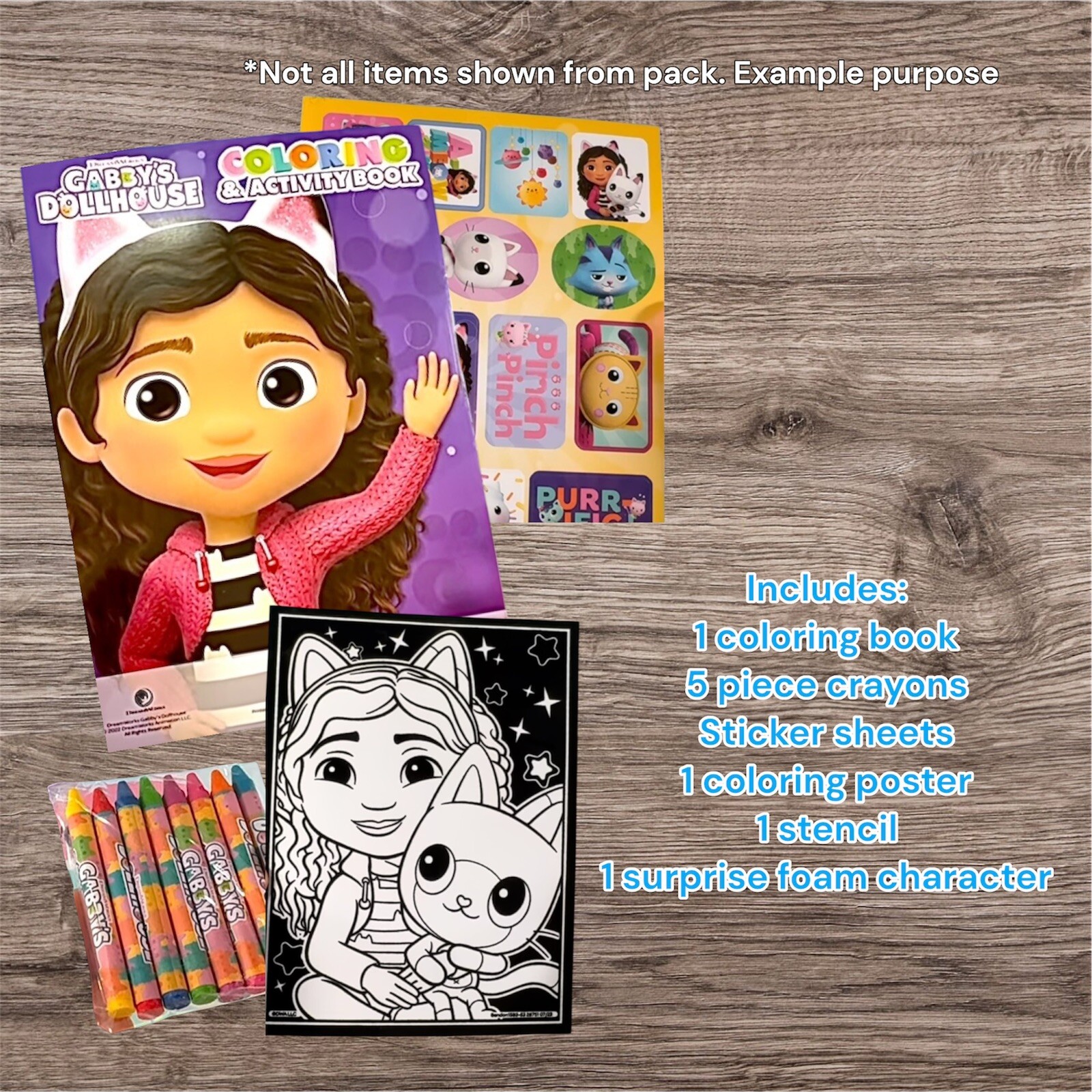 2 Pack Gabby Dollhouse Surprise Play Pack-Grab N Go,Activity Pack for Kids, New