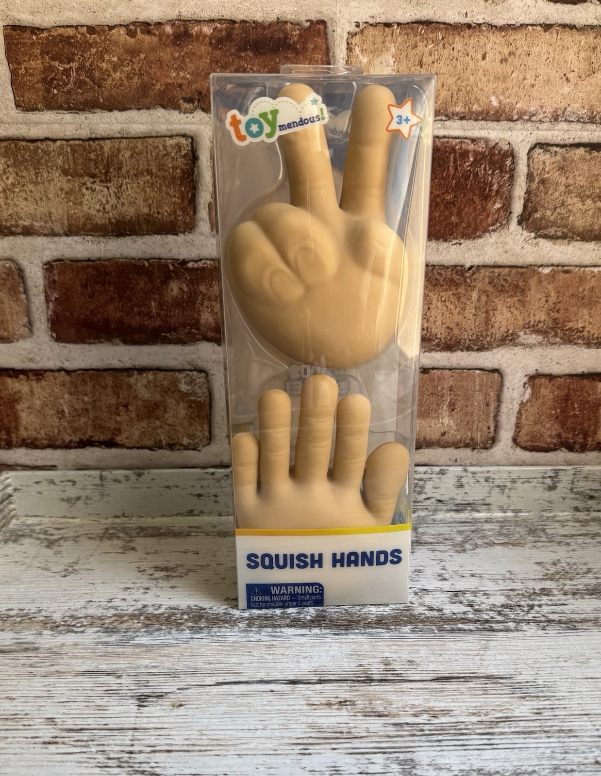 Toymendous Squishy Hands Tactile Squeeze Toy, Holds Shape Stretch, NIB Fun Flex