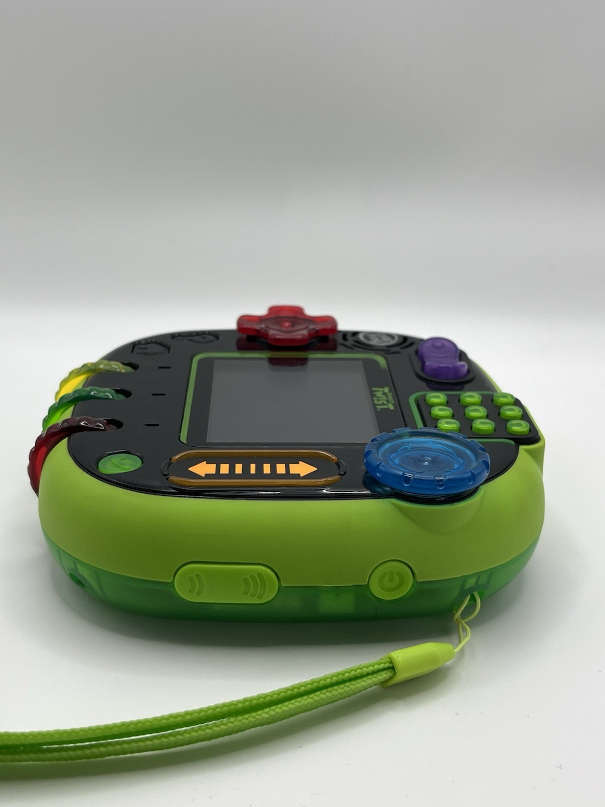 LeapFrog RockIt Twist Handheld Learning Game System Green Tested Works Ages 4-8