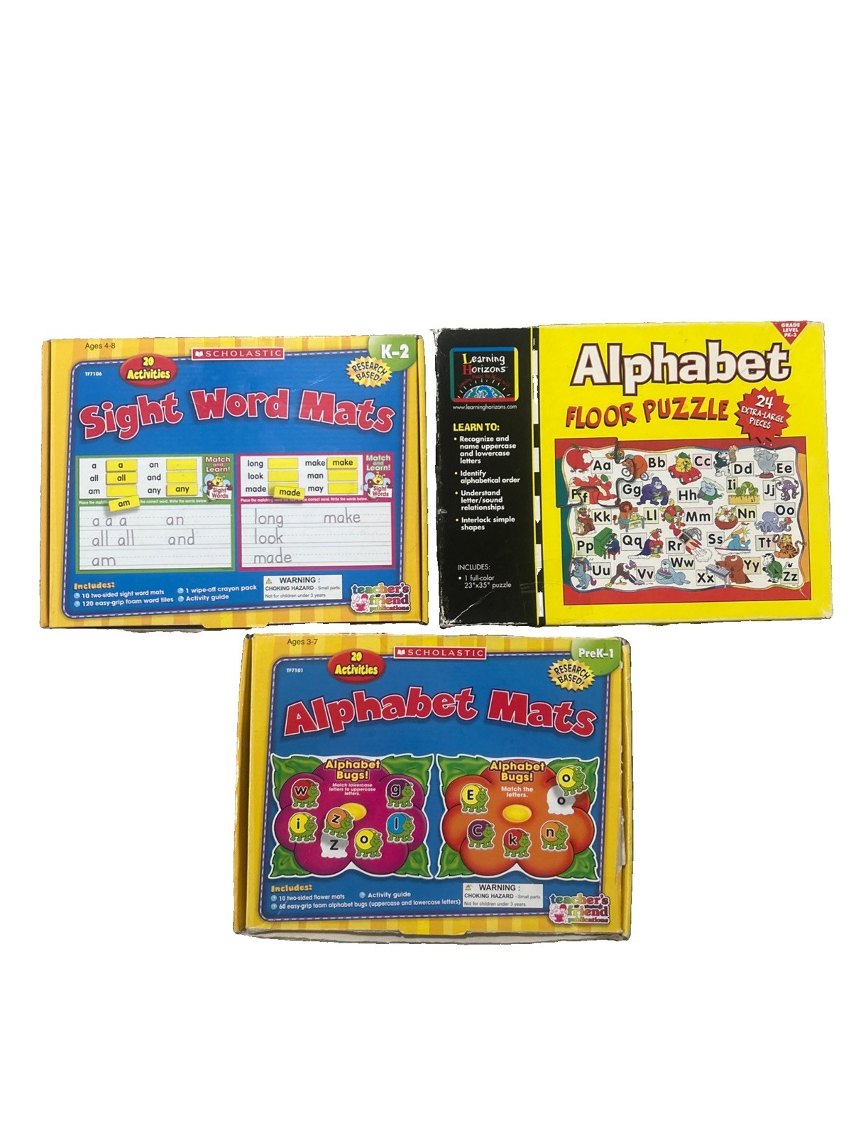 Alphabet Learning Games Lot Phonics Sight Words Teacher Homeschool Preschool K-2