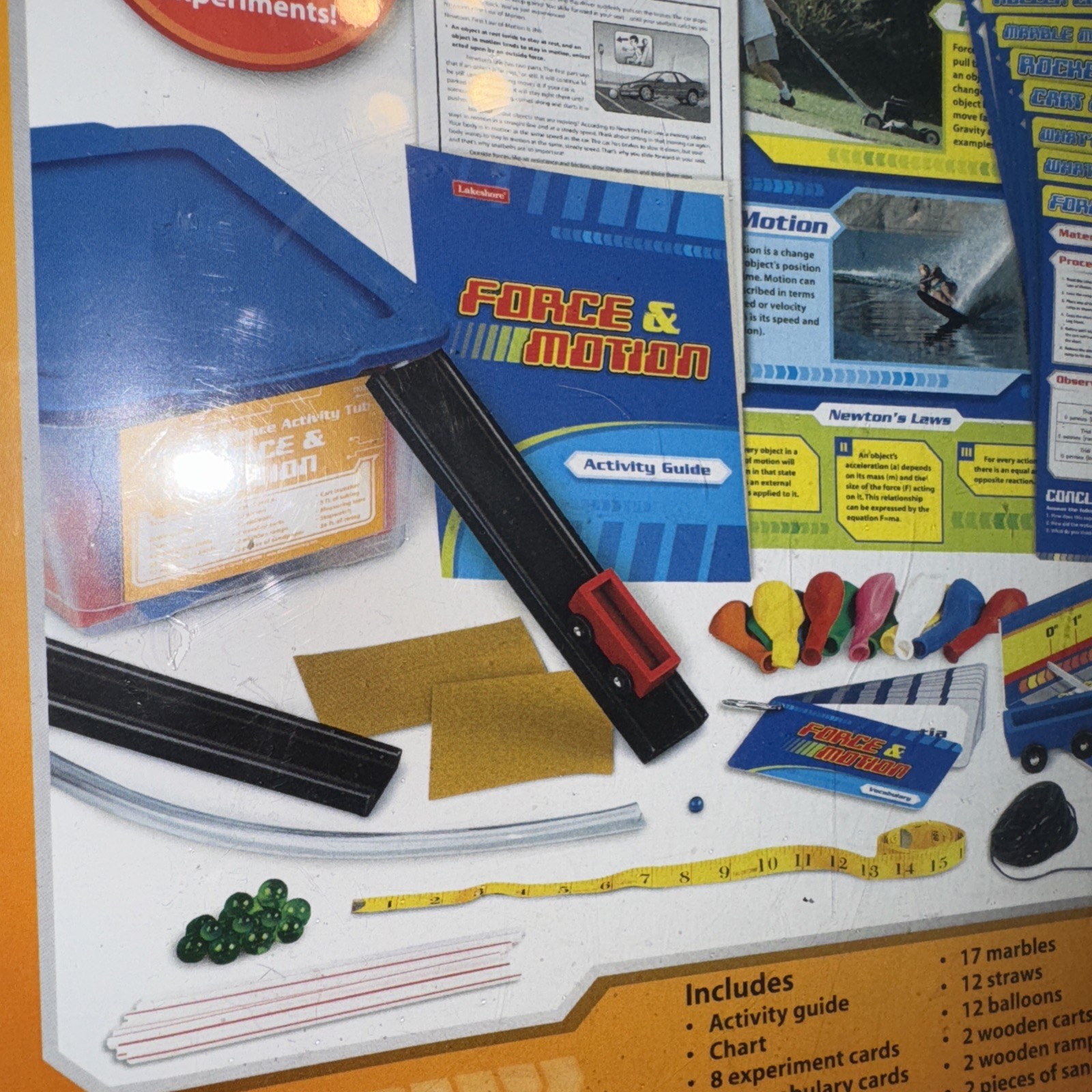 NEW Lakeshore Force & Motion Activity Tub STEM Homeschool Science Kit Ages 9+