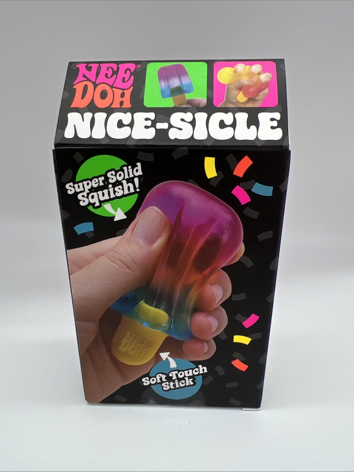 RARE MISPRINT! 😮 Nee Doh Nice-Sicle Popsicle NEEDOH -Red, White, and Blue ERROR