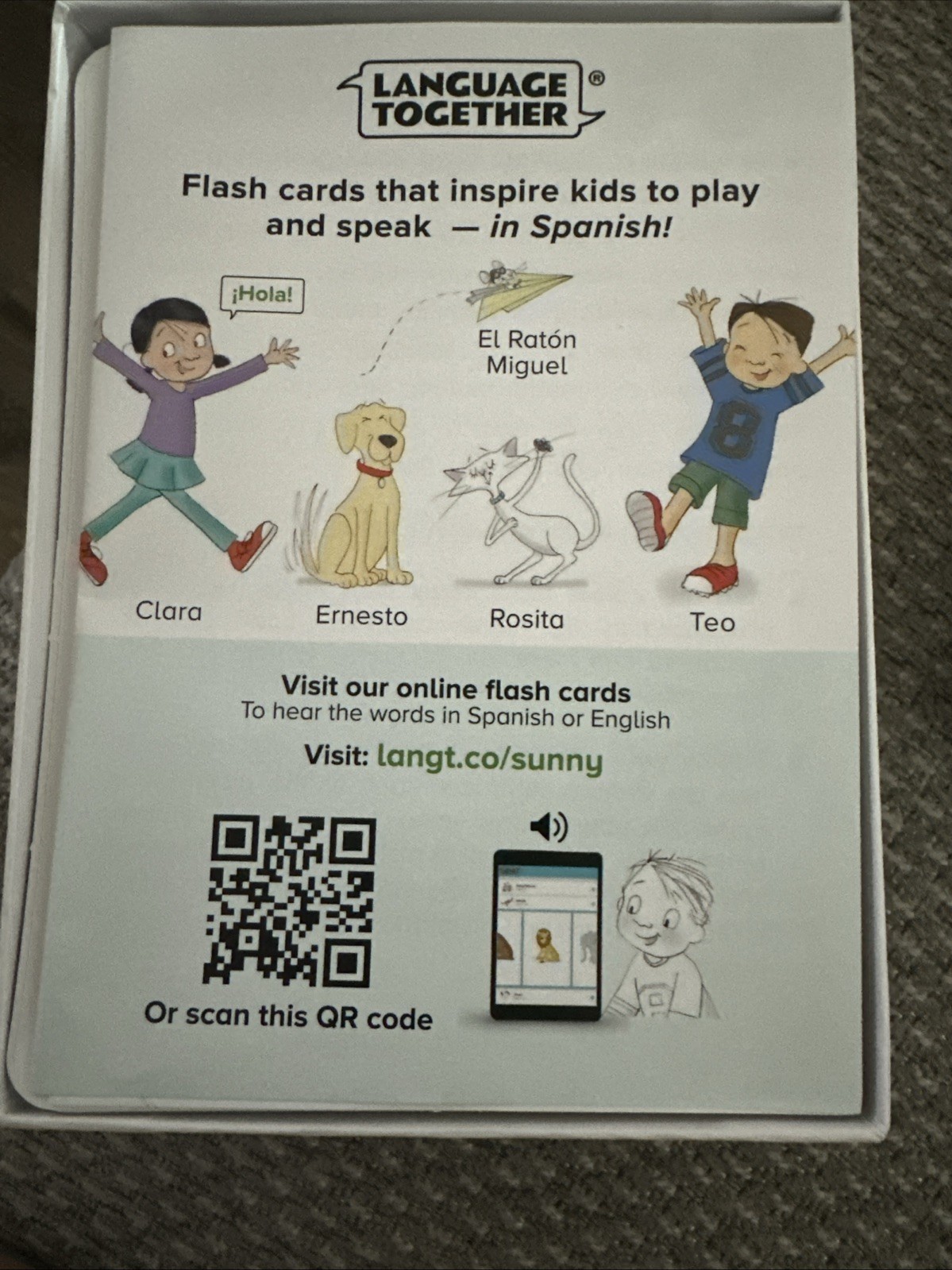 Language Together Spanish Flash Cards For Kids