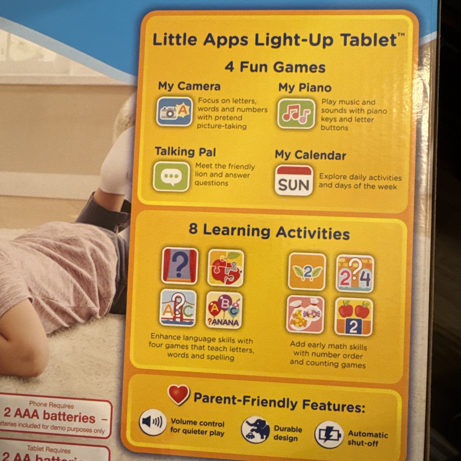 New VTech 2-In-1 Little Apps Light-Up Tablet & Call & Chat Learning Phone, 2-5